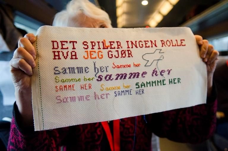 Broderi med klimabudskap